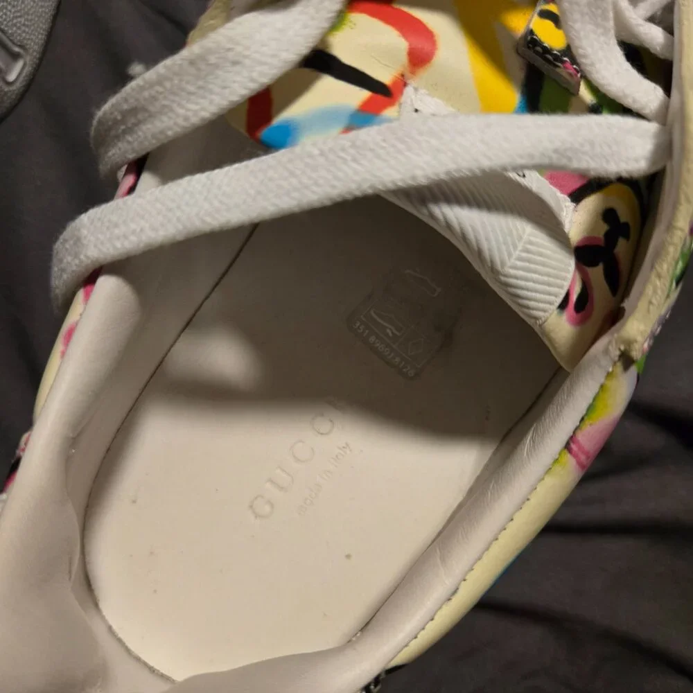 Womens Gucci Bunny Graffiti Platform Sneaker - Picture 7 of 8